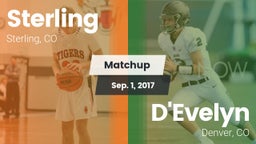 Matchup: Sterling  vs. D'Evelyn  2017