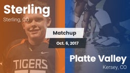 Matchup: Sterling  vs. Platte Valley  2017