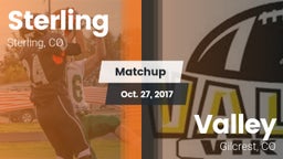 Matchup: Sterling  vs. Valley  2017