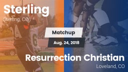 Matchup: Sterling  vs. Resurrection Christian  2018