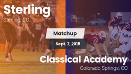 Matchup: Sterling  vs. Classical Academy  2018