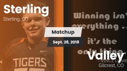 Matchup: Sterling  vs. Valley  2018