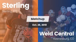 Matchup: Sterling  vs. Weld Central  2018