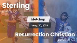 Matchup: Sterling  vs. Resurrection Christian  2019