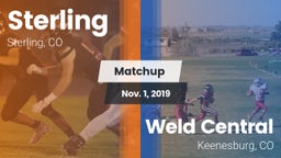 Matchup: Sterling  vs. Weld Central  2019