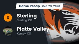 Recap: Sterling  vs. Platte Valley  2020