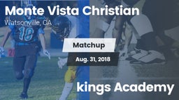 Matchup: Monte Vista vs. kings Academy 2018