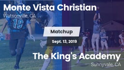 Matchup: Monte Vista vs. The King's Academy  2019