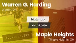 Matchup: Warren Harding High  vs. Maple Heights  2020