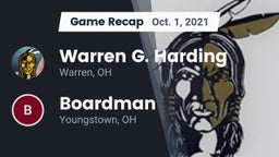 Recap: Warren G. Harding  vs. Boardman  2021