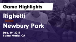 Righetti  vs Newbury Park  Game Highlights - Dec. 19, 2019
