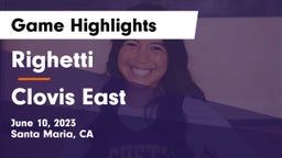 Righetti  vs Clovis East  Game Highlights - June 10, 2023