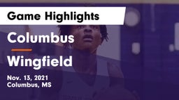 Columbus  vs Wingfield Game Highlights - Nov. 13, 2021