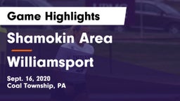 Shamokin Area  vs Williamsport  Game Highlights - Sept. 16, 2020