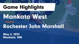 Mankato West  vs Rochester John Marshall  Game Highlights - May 4, 2023