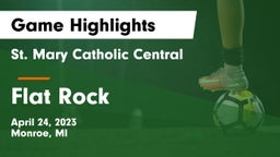 St. Mary Catholic Central  vs Flat Rock Game Highlights - April 24, 2023
