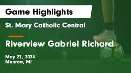 St. Mary Catholic Central  vs Riverview Gabriel Richard Game Highlights - May 22, 2024