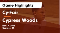 Cy-Fair  vs Cypress Woods  Game Highlights - Nov. 9, 2018