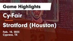 Cy-Fair  vs Stratford  (Houston) Game Highlights - Feb. 10, 2023