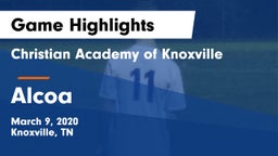 Christian Academy of Knoxville vs Alcoa  Game Highlights - March 9, 2020