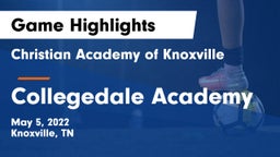 Christian Academy of Knoxville vs Collegedale Academy Game Highlights - May 5, 2022