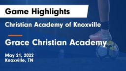 Christian Academy of Knoxville vs Grace Christian Academy Game Highlights - May 21, 2022