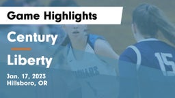 Century  vs Liberty  Game Highlights - Jan. 17, 2023
