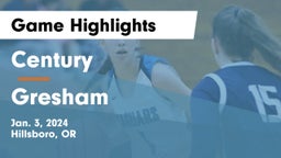 Century  vs Gresham  Game Highlights - Jan. 3, 2024