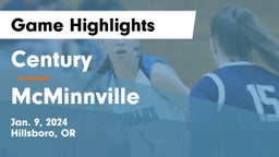 Century  vs McMinnville  Game Highlights - Jan. 9, 2024