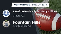 Recap: American Leadership Academy - Gilbert  vs. Fountain Hills  2018