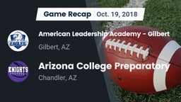 Recap: American Leadership Academy - Gilbert  vs. Arizona College Preparatory  2018