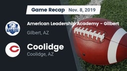 Recap: American Leadership Academy - Gilbert  vs. Coolidge  2019