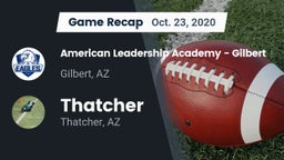 Recap: American Leadership Academy - Gilbert  vs. Thatcher  2020