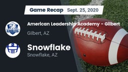 Recap: American Leadership Academy - Gilbert  vs. Snowflake  2020