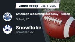 Recap: American Leadership Academy - Gilbert  vs. Snowflake  2020
