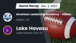 Recap: American Leadership Academy - Gilbert  vs. Lake Havasu  2022
