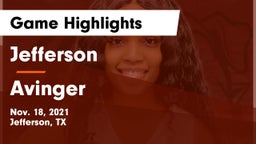Jefferson  vs Avinger   Game Highlights - Nov. 18, 2021