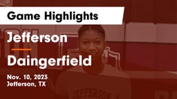 Jefferson  vs Daingerfield  Game Highlights - Nov. 10, 2023