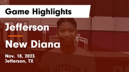 Jefferson  vs New Diana  Game Highlights - Nov. 18, 2023