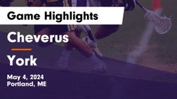Cheverus  vs York  Game Highlights - May 4, 2024