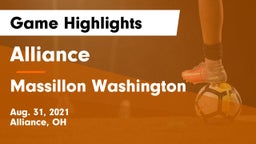 Alliance  vs Massillon Washington  Game Highlights - Aug. 31, 2021