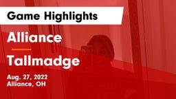 Alliance  vs Tallmadge  Game Highlights - Aug. 27, 2022