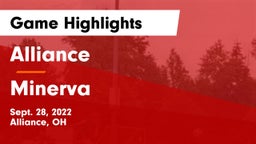 Alliance  vs Minerva Game Highlights - Sept. 28, 2022