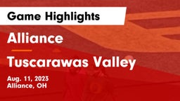 Alliance  vs Tuscarawas Valley  Game Highlights - Aug. 11, 2023