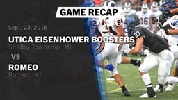 Recap: Utica Eisenhower  Boosters vs. Romeo  2016
