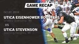 Recap: Utica Eisenhower  Boosters vs. Utica Stevenson  2016