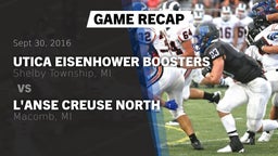 Recap: Utica Eisenhower  Boosters vs. L'Anse Creuse North  2016