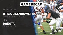 Recap: Utica Eisenhower  Boosters vs. Dakota  2016