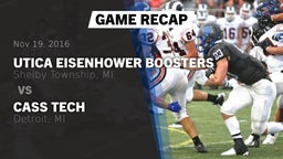Recap: Utica Eisenhower  Boosters vs. Cass Tech  2016