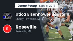 Recap: Utica Eisenhower  Boosters vs. Roseville  2017